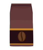 coffee shop product bag vector