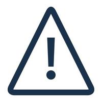 triangle alert signal vector