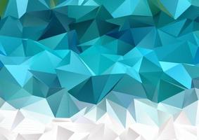 Abstract background with a blue low poly design vector