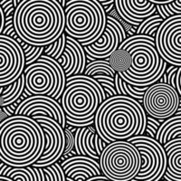 Abstract chaotic circles design pattern background vector