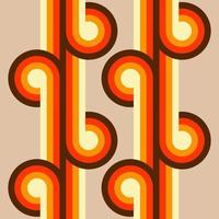 retro styled pattern background vector