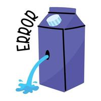 Download doodle sticker of error vector