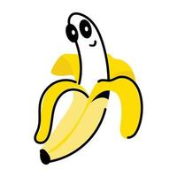 Get this editable sticker of banana vector