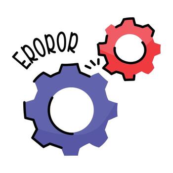 A scalable sticker of technical error vector