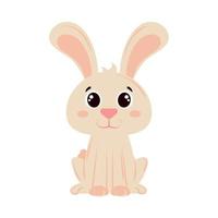 cute rabbit icon vector