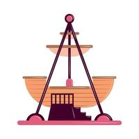 pirate boat carnival vector