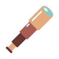 retro telescope icon vector