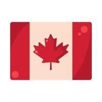 bandera de canadá vector