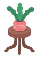 houseplant on table vector