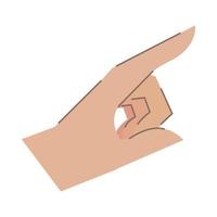 hand pointing somewhere vector