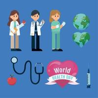 Día mundial de la salud vector