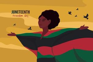 juneteenth freedom day vector