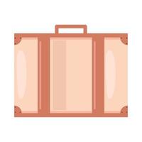 vintage suitcase icon vector