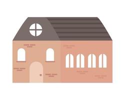 big house structure vector