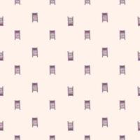 Mailbox engraved seamless pattern. Vintage letterbox in hand drawn style. vector