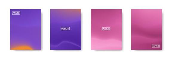 Set of abstract background with beautiful gradation color, colorful background for poster flyer banner backdrop.vertical banner.cool fluid background vector illustration