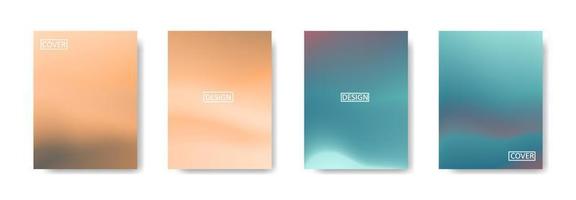 Set of abstract background with beautiful gradation color, colorful background for poster flyer banner backdrop.vertical banner.cool fluid background vector illustration