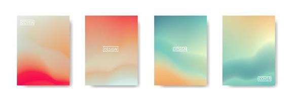 Set of abstract background with beautiful gradation color, colorful background for poster flyer banner backdrop.vertical banner.cool fluid background vector illustration