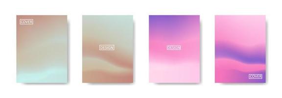 Set of abstract background with beautiful gradation color, colorful background for poster flyer banner backdrop.vertical banner.cool fluid background vector illustration