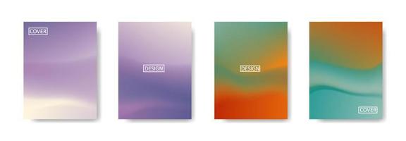 Set of abstract background with beautiful gradation color, colorful background for poster flyer banner backdrop.vertical banner.cool fluid background vector illustration