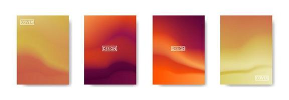 Set of abstract background with beautiful gradation color, colorful background for poster flyer banner backdrop.vertical banner.cool fluid background vector illustration