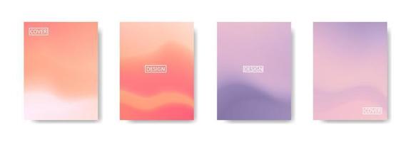 Set of abstract background with beautiful gradation color, colorful background for poster flyer banner backdrop.vertical banner.cool fluid background vector illustration