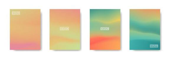 Set of abstract background with beautiful gradation color, colorful background for poster flyer banner backdrop.vertical banner.cool fluid background vector illustration