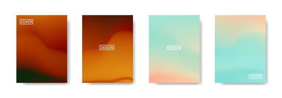 Set of abstract background with beautiful gradation color, colorful background for poster flyer banner backdrop.vertical banner.cool fluid background vector illustration