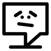 No Messages, Line Style Icon Empty States vector