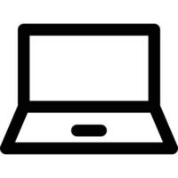 Computer and Hardware Theme Laptop Icon vector