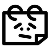 No Event, Line Style Icon Empty States vector