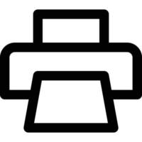 Computer and Hardware Theme Printer Icon vector