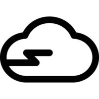 Computer and Hardware Theme Cloud Icon vector