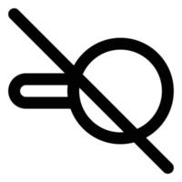 No Search, Line Style Icon Empty States vector