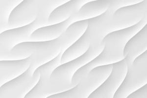 Abstract 3D waves ripples pattern on white background. Gray curve wave lines texture with light and shadow. You can use for banners, web, brochure, cover, poster, print ad., etc. Vector illustration.