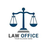 logotipo de la oficina de abogados, vector del logotipo de la firma de abogados, plantilla de logotipo legal