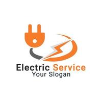 logotipo de electricidad, logotipo de energía, plantilla de logotipo de servicios eléctricos vector
