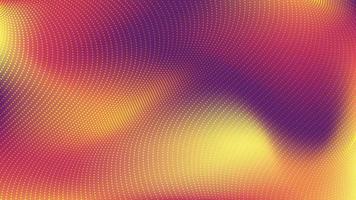 Fondo líquido abstracto con textura de patrón de partículas de onda de puntos vector