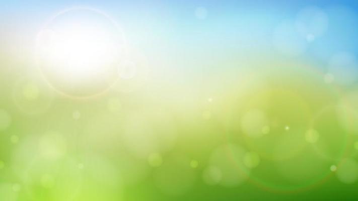 Morning spring summer green nature blurred bokeh background