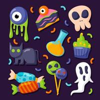 Trick Or Treat Icon Set vector