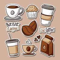 Coffee Journal Sticker vector