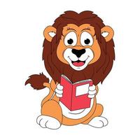 cute lion animal cartoon graphic vector