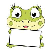 cute frog animal cartoon graphic vector