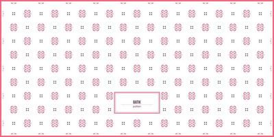 simple and unique batik pattern with dominant pink color vector
