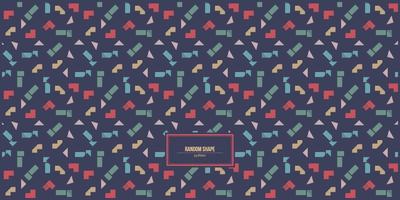 colorful pattern of multiple random shape vector