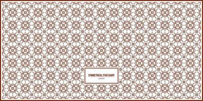 symmetrical star shape pattern design vector