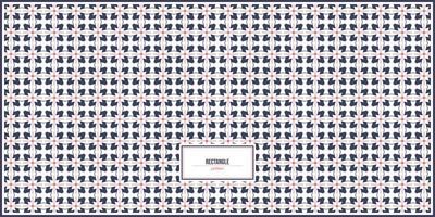 rectangle shape pattern with red line vector