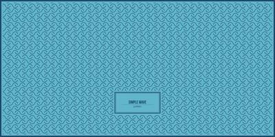 simple wave pattern with sea blue background vector