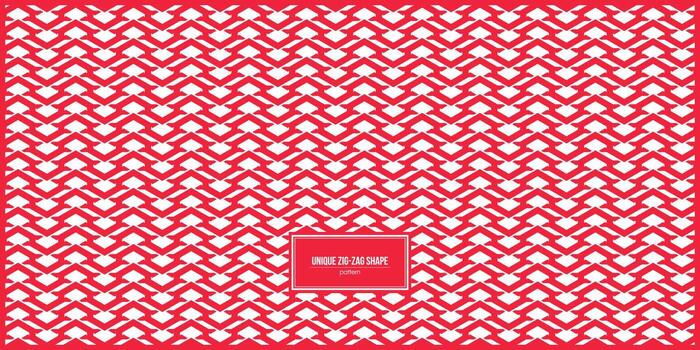diseño único de patrón de línea en zig-zag rojo vector