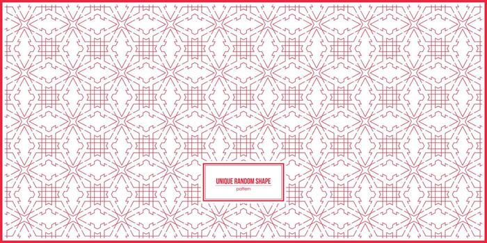 diseño de patrón de forma única con color rojo dominante vector